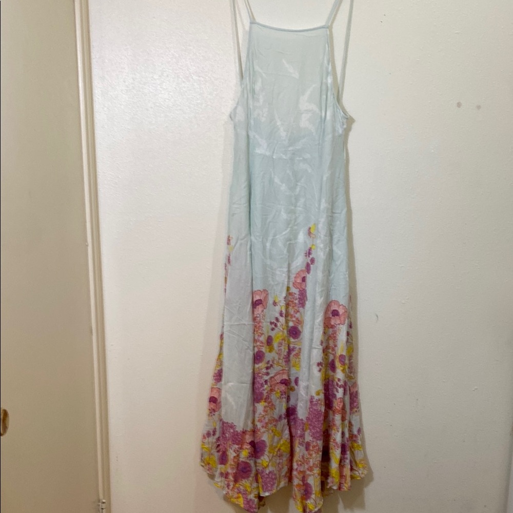 Intimately Free People Floral Maxi Dress with Pink and Yellow Accents